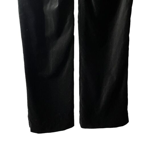 Theory Low Rise Black Velvet Flared Pants Size 4 - Picture 7 of 8